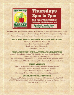 The Old Town Bloomingdale Farmers` Market boasts an abundant
