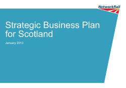 Strategic business plan for Scotland for CP5 - 2014-19