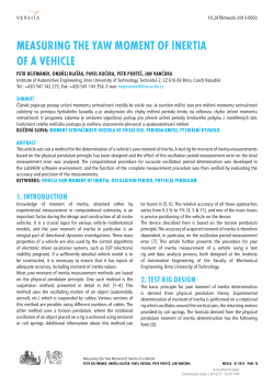 measuring the yaw moment of inertia of a vehicle