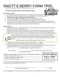 knott`s berry farm trip - Carmel Valley Middle School