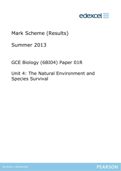 Mark Scheme - Edexcel