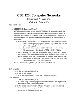 Homework 1 Solutions
