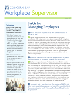 FAQs for Managing Employees