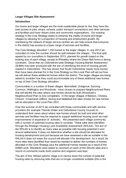 Larger Villages Site Assessment Paper
