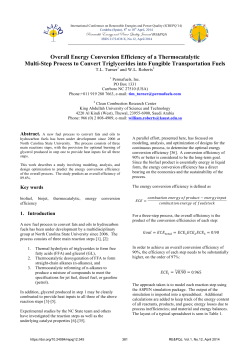 Overall Energy Conversion Efficiency of a Thermocatalytic Multi