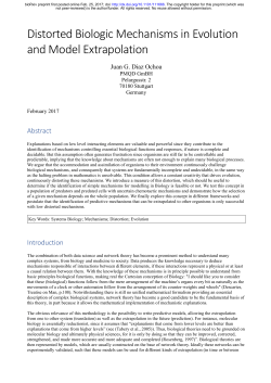 Distorted Biologic Mechanisms in Evolution and Model