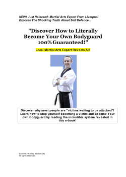 5 Simple Steps to Become Your Own Bodyguard