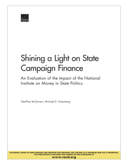Shining a Light on State Campaign Finance
