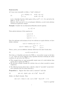 Semiconcavity &bull; It may seem reasonable to define a &ldquo;weak&rdquo; solution of