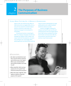 The Purposes of Business Communication