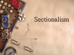 Sectionalism - Moore Public Schools