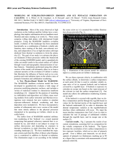 Modeling of Sublimation-Driven Erosion and Ice Pinnacle Formation