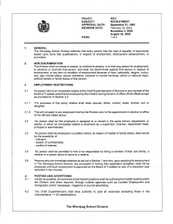 GCC - Winnipeg School Division