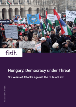Hungary: Democracy under Threat