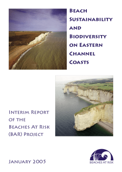 bEAcH SUsTAINAbILITY AND bIODIVERsITY ON EAsTERN