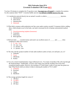 2016 Exam Key