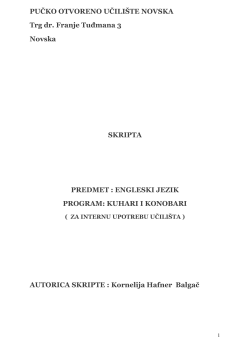 PUČKO OTVORENO UČILI&Scaron;TE NOVSKA Trg dr. Franje Tuđmana 3