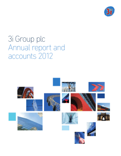 3i Group plc Annual report and accounts 2012