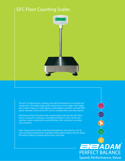 GFC Floor Counting Scales