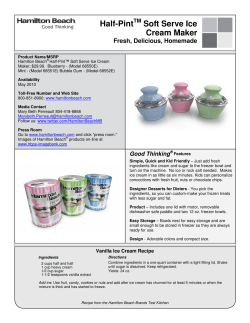 Half-Pint Soft Serve Ice Cream Maker