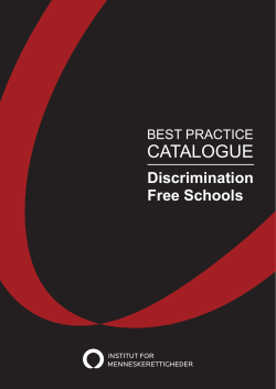 Best practices catalogue for anti
