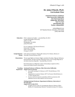 Curriculum Vitae - Ohio University