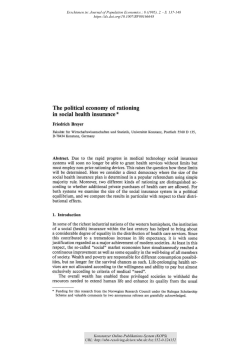 The political economy of rationing in social health insurance