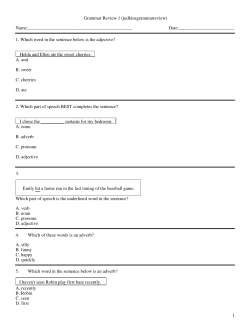 Grammar Review 1 (judkinsgrammarreview)