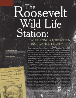 The Roosevelt Wild Life Station: Revitalizing a - SUNY-ESF