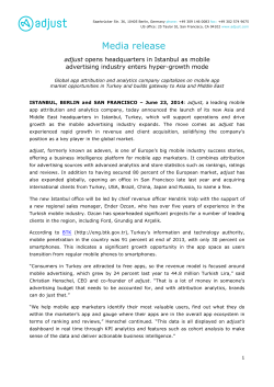 adjust opens headquarters in Istanbul as mobile advertising industry