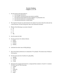 Practice Problems Chapters 3, 4, 9, 10