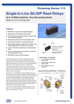 Series 113 - SIL Reed Relays