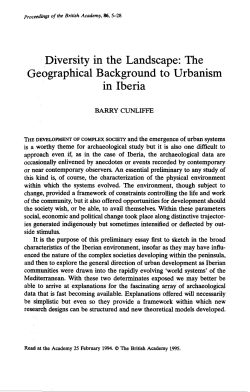 Diversity in the Landscape: The Geographical Background to