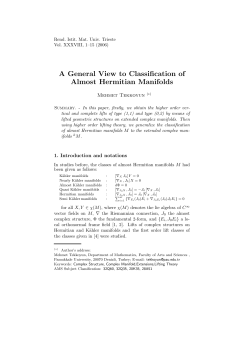 A General View to Classification of Almost Hermitian Manifolds