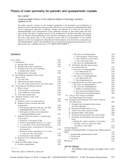 Theory of color symmetry for periodic and quasiperiodic crystals