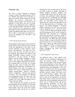 Cold War, The - Ruhr