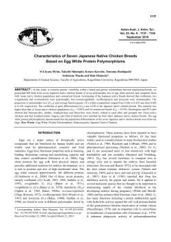 Characteristics of Seven Japanese Native Chicken Breeds Based