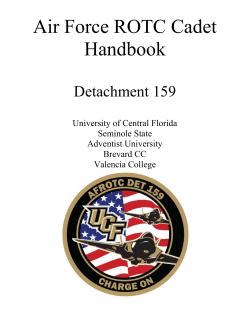 Air Force ROTC Cadet Handbook - UCF AFROTC