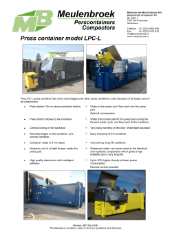 Press container model LPC-L