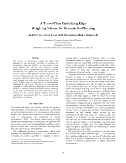 A Travel-Time Optimizing Edge Weighting Scheme for Dynamic Re
