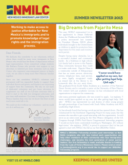 Big Dreams from Pajarito Mesa and Volunteer Spotlight