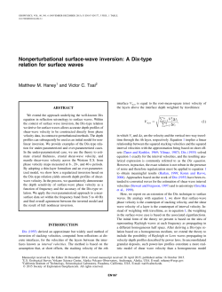 Nonperturbational surface-wave inversion: A Dix