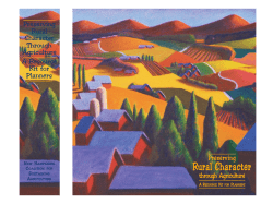 Preserving Rural Character Through Agriculture