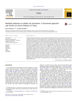 Multiple pathways to global city formation: A functional approach