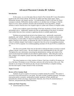 AP Calculus BC Audit