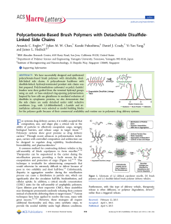 Polycarbonate-Based Brush Polymers with Detachable Disulfide