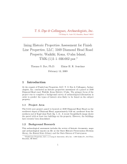 Historic Properties Assessment for Finish Line Properties, LLC, 3169