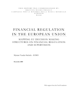 financial regulation in the european union