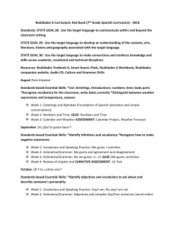 Seventh Grade - Curriculum Map