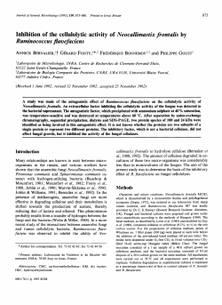 Inhibition of the cellulolytic activity of Neocallimastix